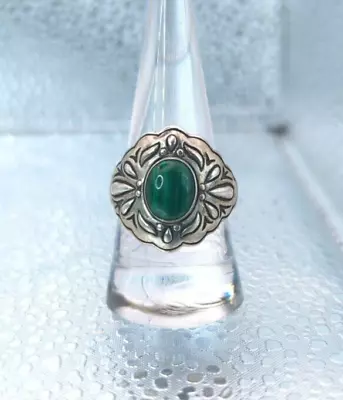 Vintage Malachite Ring / Size 10 • $34.94
