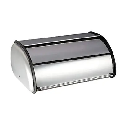 Stainless Steel Bread Box Roll Top Bread Box Storage Bin For Kitchen Metal Bread • $41.21