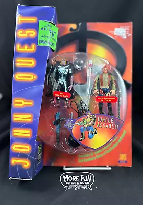 1996 Galoob Toys: Jonny Quest Jungle Assault W/ Dr. Quest & Ezekial Rage In Box • $0.99