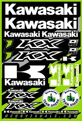 D'COR Visuals Kawasaki Decal Sheet Motorcycle Stickers • £19.96