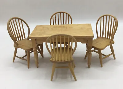£3 • Buy Dolls House Kitchen Table And Four Chairs