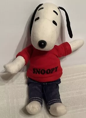 Vintage 1968 Ideal SNOOPY 8” Doll W/Jeans & Sweatshirt Determined Production • $39.95