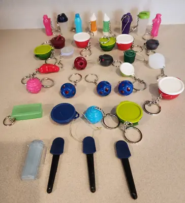 Tupperware Lot Keychains Magnets New VintageShape O Balls See Former Dealer • $165