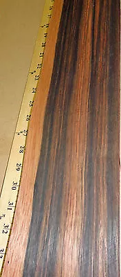 Macassar Ebony Wood Veneer 4  X 44  Raw No Backing 1/42  Thickness  A  Grade • $40