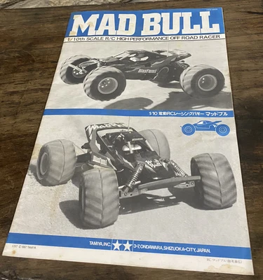 £10 • Buy Original Vintage Tamiya Manual Mad Bull