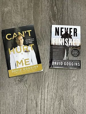 **can 't Hurt Me & Never Finished Best Selling 2  Book Set  By David Goggins.... • $22.99