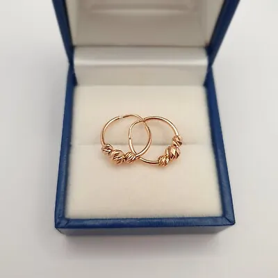 Hoop Earrings Real Gold 585 / 14ct • £75