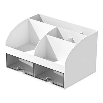 Desk Organiser-Office Organiser With 6 Compartments And 2 Small Drawers3893 • $27.49