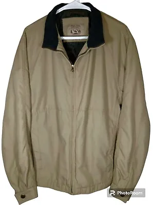 Pacific Trail Mens Jacket Large Full Zip Nylon Shell Quilt Linning Insulated  • $12.95