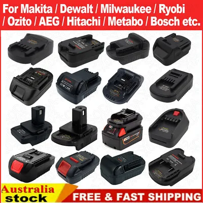 $34.99 • Buy Adapter For Makita Dewalt Milwaukee Ryobi 18V Li-ion Battery Adaptor Converter