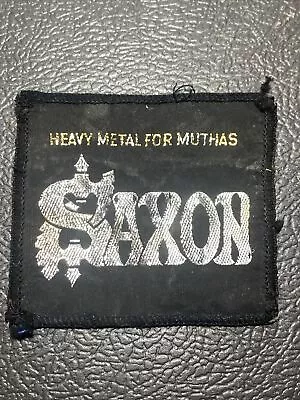 Saxon Heavy Metal For Muthas Vintage 1980s  SEW-ON PATCH • $6.22