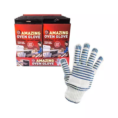 Magic Oven BBQ Glove Mitt High Heat Flame Resistant Non Slip Safe Grip Amazing  • £6.95