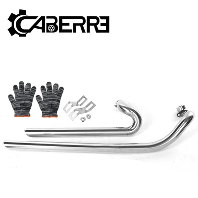 $115.49 • Buy For Yamaha V-Star 1100 XVS1100 Motorcycle Exhaust Pipe Full System Muffler US