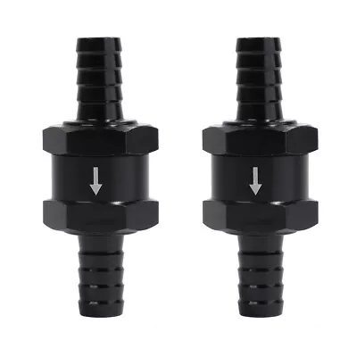 $10.99 • Buy 5/16  Fuel Check Valve One Way Inline Non Return Diesel Gasoline Black 8mm 2Pcs