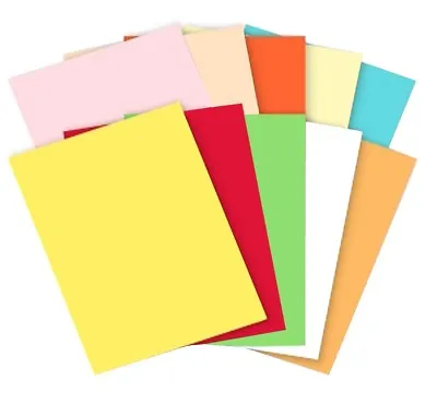 £2.75 • Buy A5 OR A4 Coloured Card 160gsm ~ Plain Craft Sheets Pick Size Colour Amount