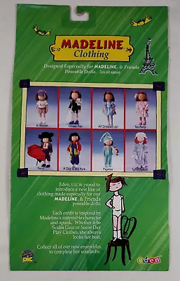 Madeline 8  Poseable Doll Eden Clothing Back Card Only Package • $4.49