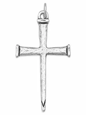 Nail Cross Pendant In Sterling Silver • $22.99