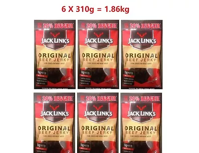 1.86kg (6pkx310g ) Jack Link's Original Beef Jerky Made In New Zealand NEW • $127.66