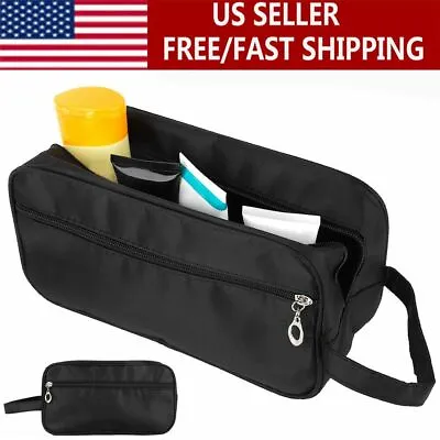 Travel Toiletry Bag Men Small Dopp Kit Organizer Zipper Bag Shaving Shower Case • $9.59