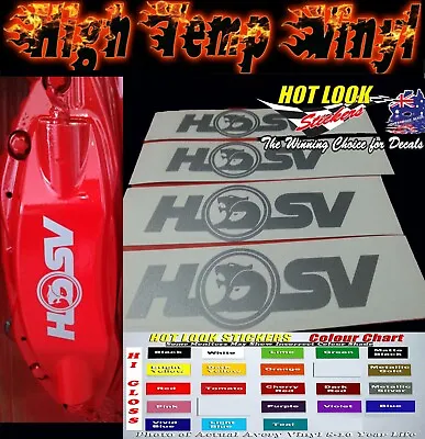 $22 • Buy HSV HIGHTEMP BRAKE CALIPER Decals Suit VT To VZ HSV Clubsport Maloo  All COLOURS