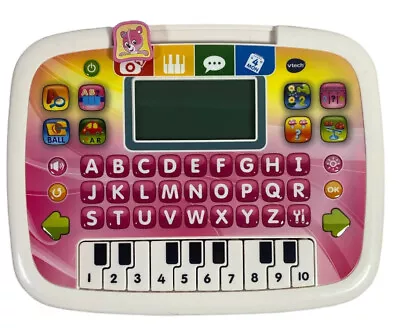 VTECH Little Apps Tablet Letter Buttons & Piano Keyboard 80-139451-Pink Ages 2-5 • $9.97