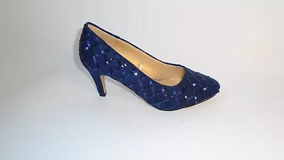 Lotus Blue Sparkling Court Shoes • £25