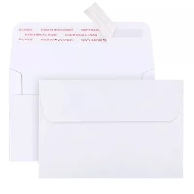 50 Pack White Envelopes For Invitations Photos Postcards Mailings • $10.42