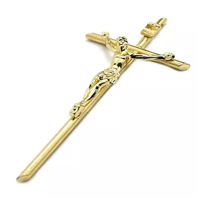 Gold Crucifix Wall Decor Handheld Metal Cross Blessing Sacred Crucifix GiBI • $1.81