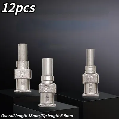 12pcs Precision Blunt Tip Dispenser Needles Tips Stainless Steel Experiment • $9.18
