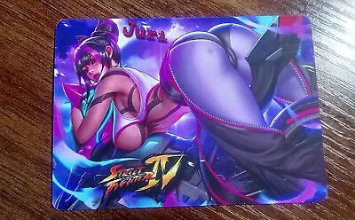 Juri Street Fighter 4 Custom Art Card SFW/NSFW Sexy Waifu Double Sided • $6.15