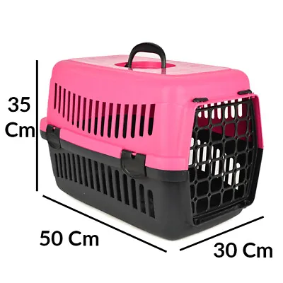 19   Small Pet Cat Carrier Travel Crate Plastic Hard Sided Kennel Puppy Rabbit • $59.90