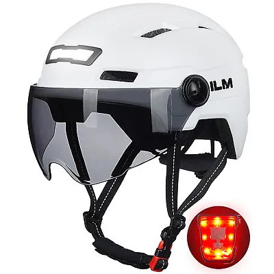 ILM Bike Cycling Helmet With USB Rechargeable LED Front And Back Light Men Women • $69.99