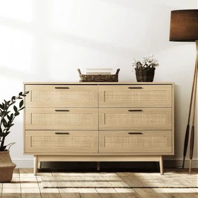 $119 • Buy Bedside Table Chest Drawers Dresser Lowboy Tallboy TV Unit Buffet Rattan Sideboa