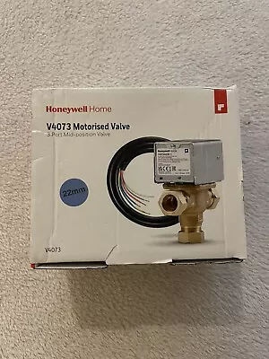 Honeywell V4044C1288 3 Port Motorised Diverter Valve 22mm • £28.74