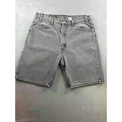 Vintage Levi's Orange Tab 505 Shorts Mens 38 Dark Wash Denim Relaxed Fit 90s  • $22