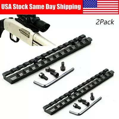 2Pcs Scope Sight Rail Mount For Shotgun Mossberg 500/590 Picatinny Weaver New • $11.59