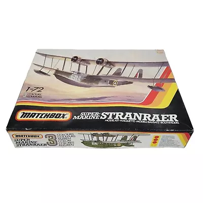 Matchbox Super Marine Stranraer Model Airplane Kit Vintage 1983 • $22.03