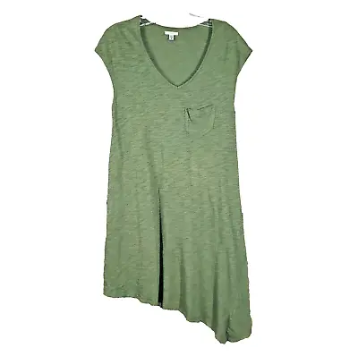 Ecote S Women's Green Asymmetrical Tee Shirt Shift Knit Dress  • $8.96