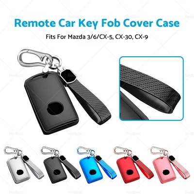 $14.75 • Buy Remote Car Key Fob Cover Case Shell Keychain Fit For Mazda 3/6/CX-5, CX-30, CX-9