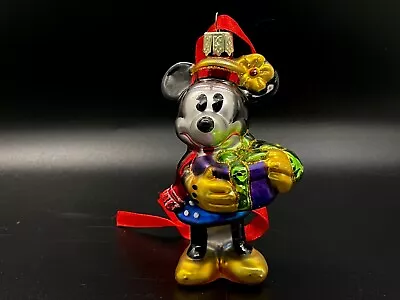 Disney's Minnie Mouse Blown Glass Hand Painted Christmas Ornament • $5