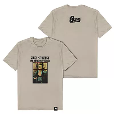 Bowie Ziggy Stardust Spiders From Mars Beige Tee T-Shirt Easter Gifts • $19.95