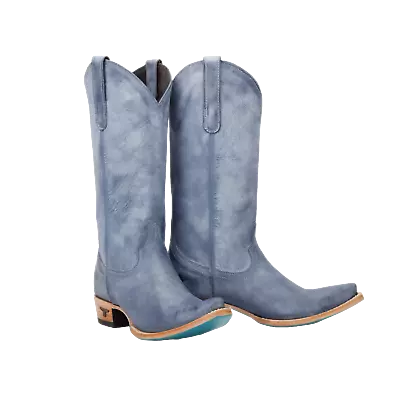 Lane Boots Ladies Emma Jane Washed Denim Western Boots LB0558V • $195.95