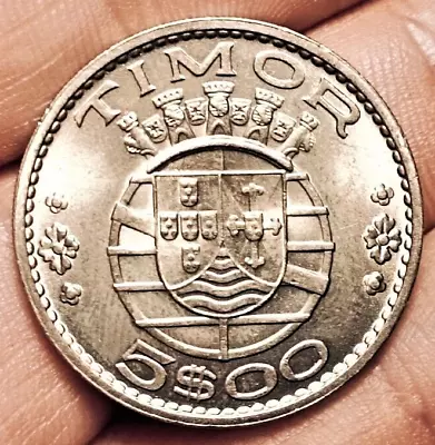 $8.99 • Buy Portuguese Timor 5 Escudos 1970 Coin (UNC! Superb!)
