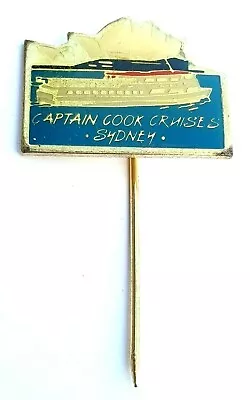 Captain Cook Cruises - Sydney - Ship - Souvenir Enamel Metal Hat Lapel Badge Pin • $14.97