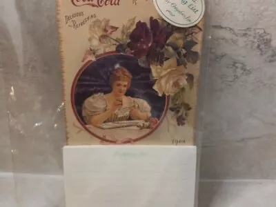 Vintage 2000 Reproduction 1900 Mini Coca Cola Calendar  Fridge Magnet Un Opened  • $17.10