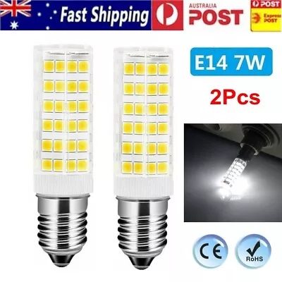 2Pcs E14 7W LED Corn Bulb 2835 SMD Globe Spot Lights For Salt Lamp Cool White • $13.96