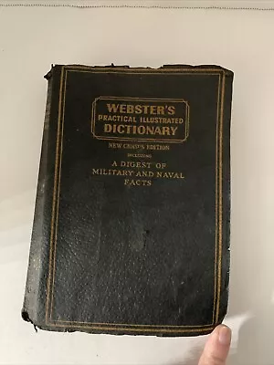 Websters Practical Illustrated Dictionary 1942 Naval & Military Facts New Census • $9.99