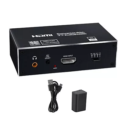 1 PC 4K 1 In 1 Out HDMI EARC Extractor 120Hz HDMI Splitter Audio Converter • $45.75