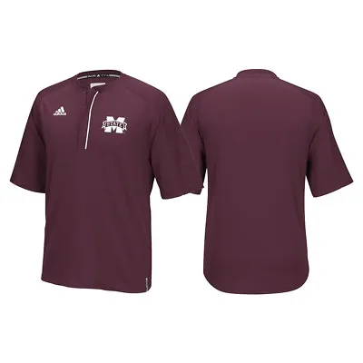 Mississippi State Bulldogs Adidas NCAA Men's Maroon Sideline Climalite Knit • $34.99