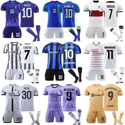 £21.99 • Buy 2023 Boys Kids Football Kits Soccer Short Shirt Sock Suits Sports Shorts Top